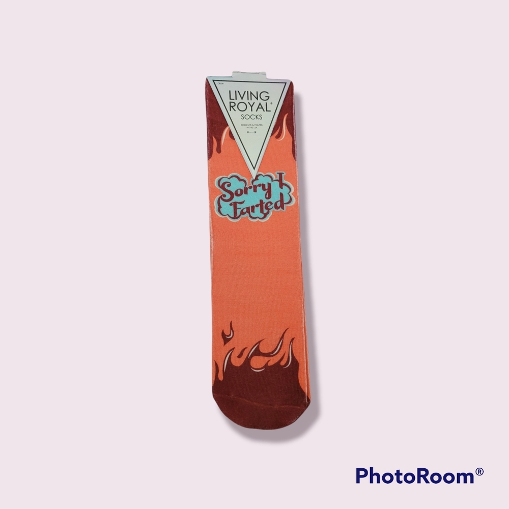 Living Royal Crew Socks - sorry I farted